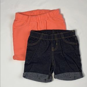 Girls shorts 2 pair size 3T
